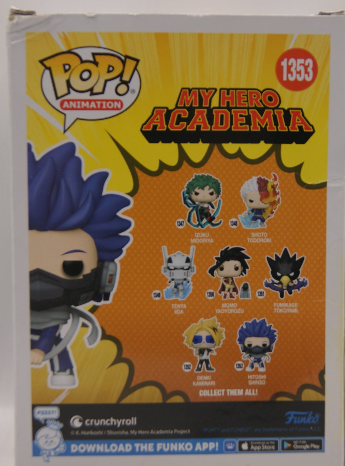 Funko Pop! My Hero Academia Hitoshi Shinso #1353 Anime Vinyl Figur OVP