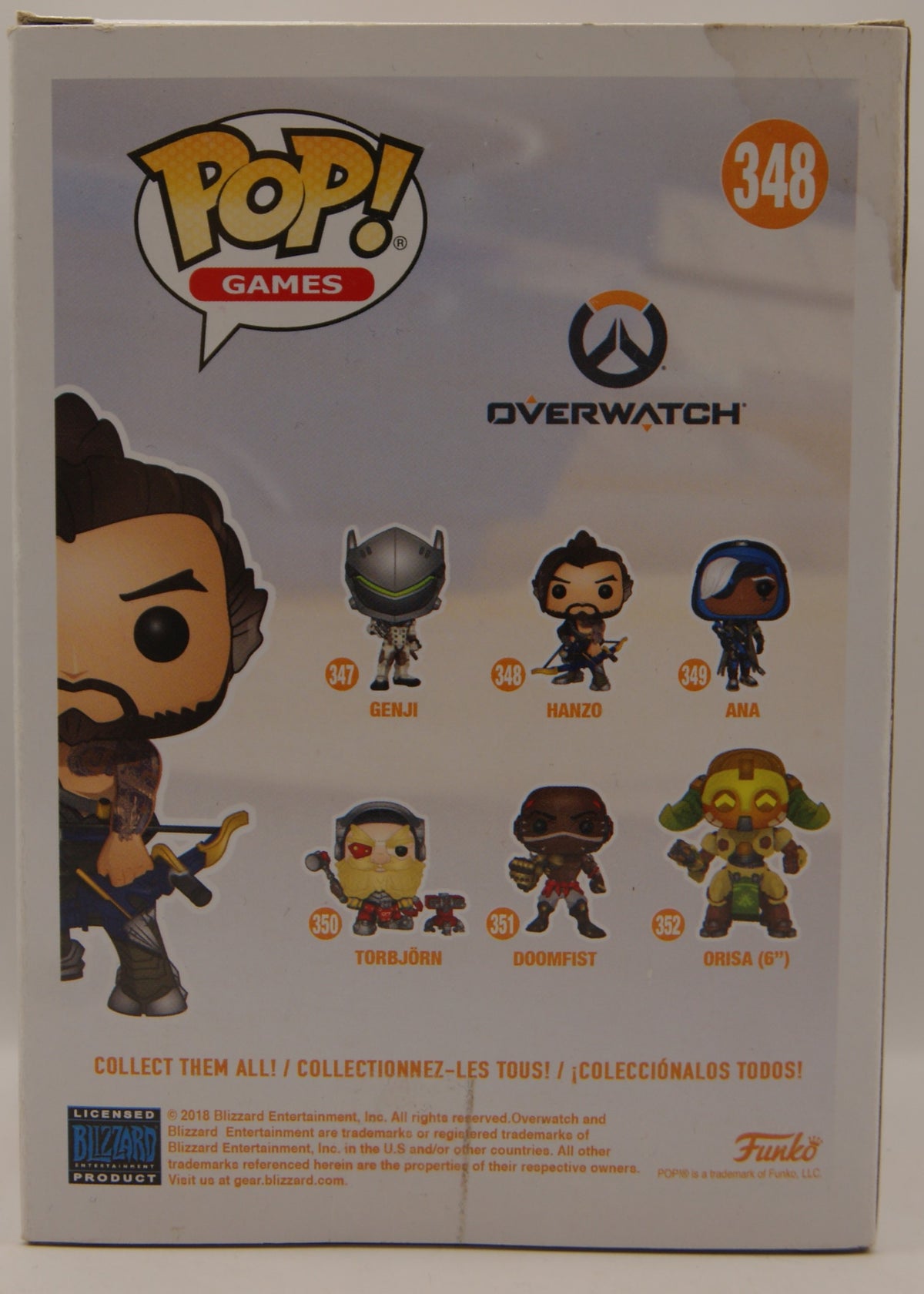Funko Pop! Games Overwatch Hanzo #348 Vinyl Figur 2018 OVP