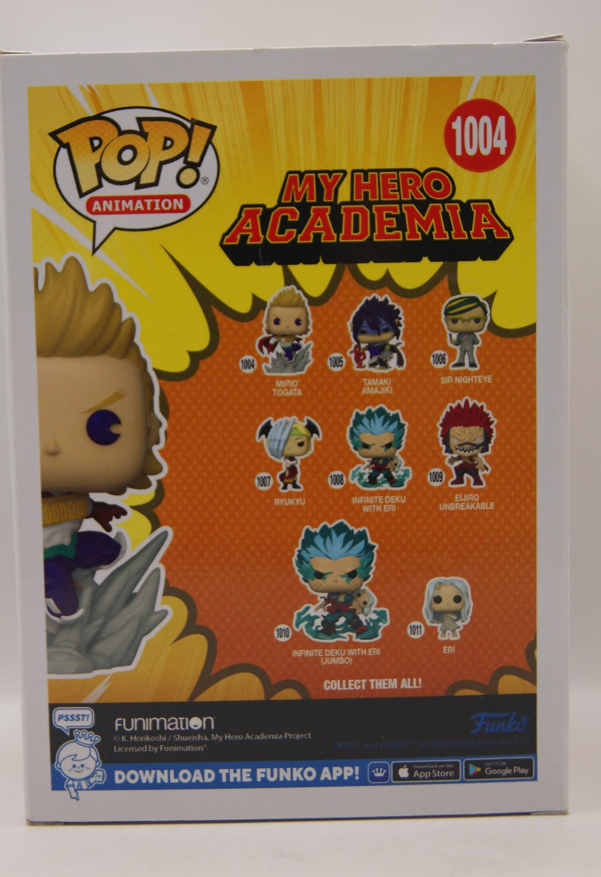 Funko Pop! My Hero Academia Mirio Togata #1004 Animation Vinyl Figur OVP
