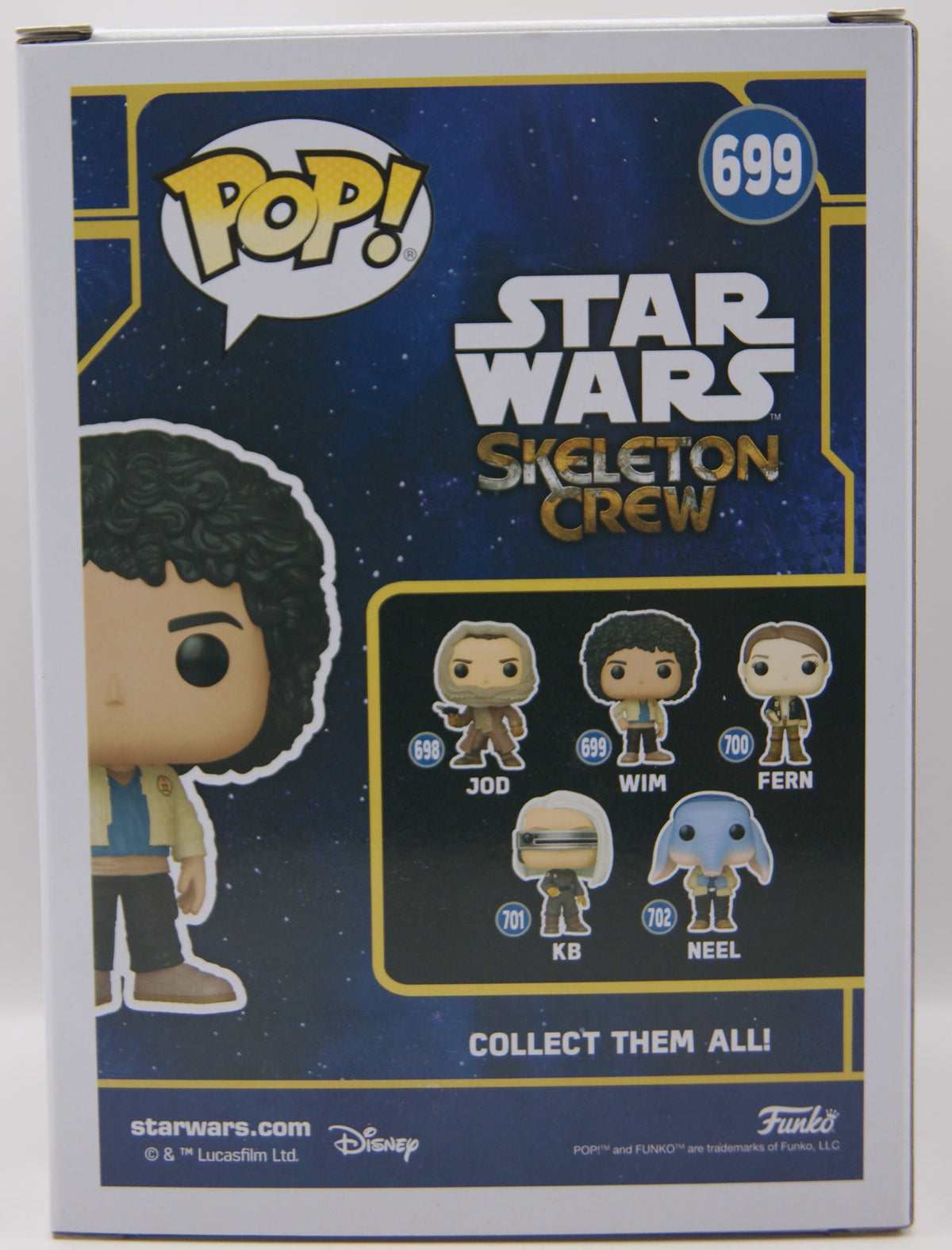 Funko Pop! Star Wars Skeleton Crew Wim #699 Bobble-Head Vinyl Figur OVP