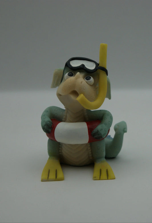 Funny Dragons Taucher Schnorchel Drache 8,5 cm D716 Figur mit OVP