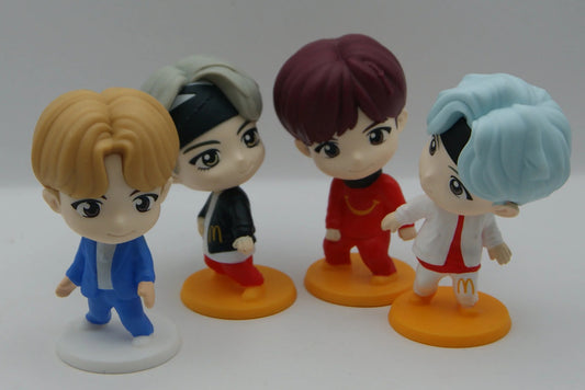 BTS TinyTAN McDonald's Figuren 4er Set SUGA V j-hope Throwback Encore 2025