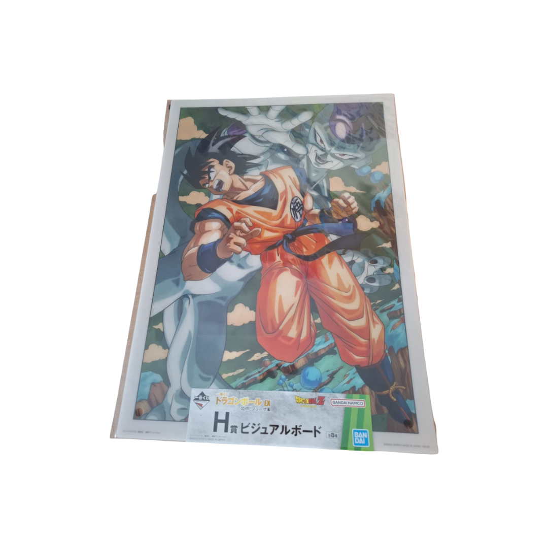 Dragon Ball Z Ichiban Kuji H-Preis Visual Board Son Goku & Freezer A3 Neu