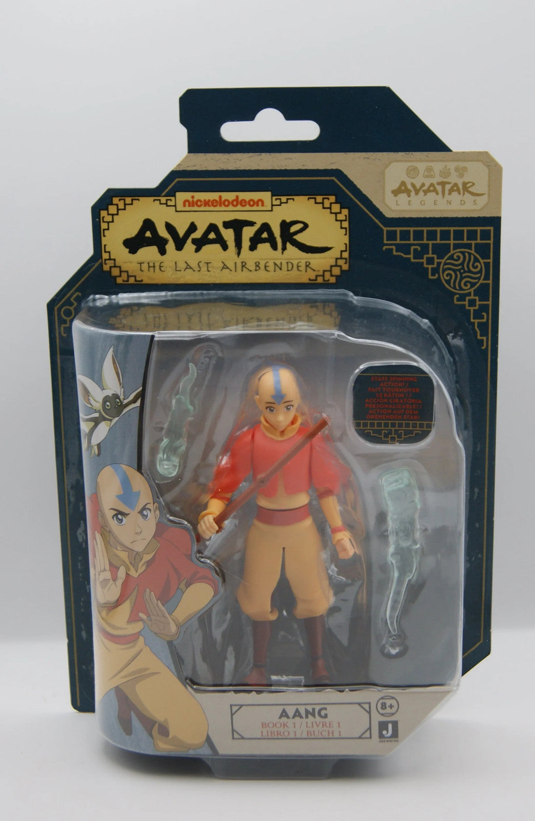 Jazwares Avatar The Last Airbender Aang Book 1 Actionfigur 11,4 cm AVTL0050 OVP