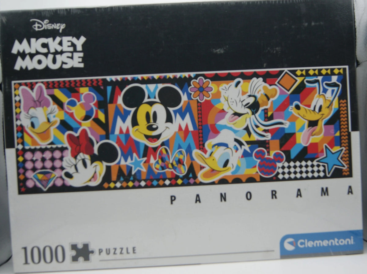 Clementoni Disney Mickey Mouse Panorama Puzzle 1000 Tlg Donald Goofy Minnie OVP