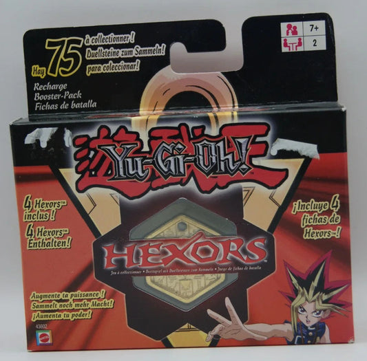 Yu-Gi-Oh! Hexors Booster Pack Mattel 2003 mit 4 Duellsteinen OVP