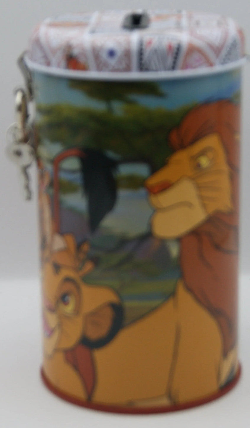 Disney König der Löwen Spardose Metall Blech Simba Mufasa Schloss Schlüssel