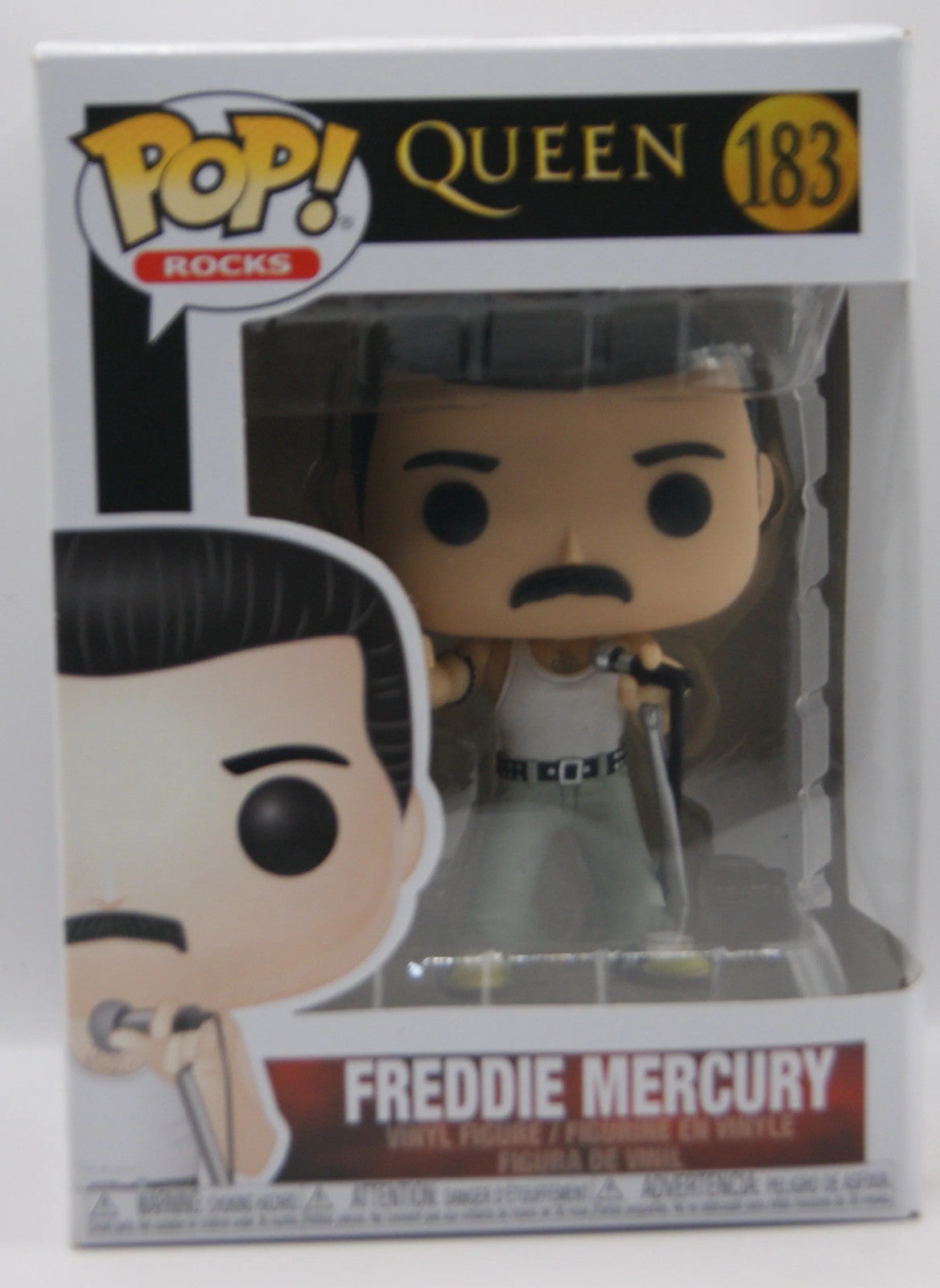Funko Pop! Rocks Queen Freddie Mercury #183 Wembley 1986 Vinyl Figur OVP