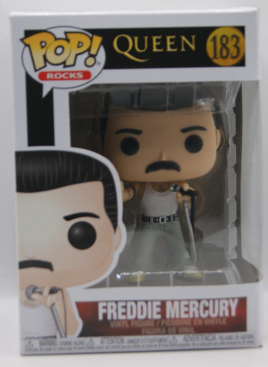 Funko Pop! Rocks Queen Freddie Mercury #183 Wembley 1986 Vinyl Figur OVP