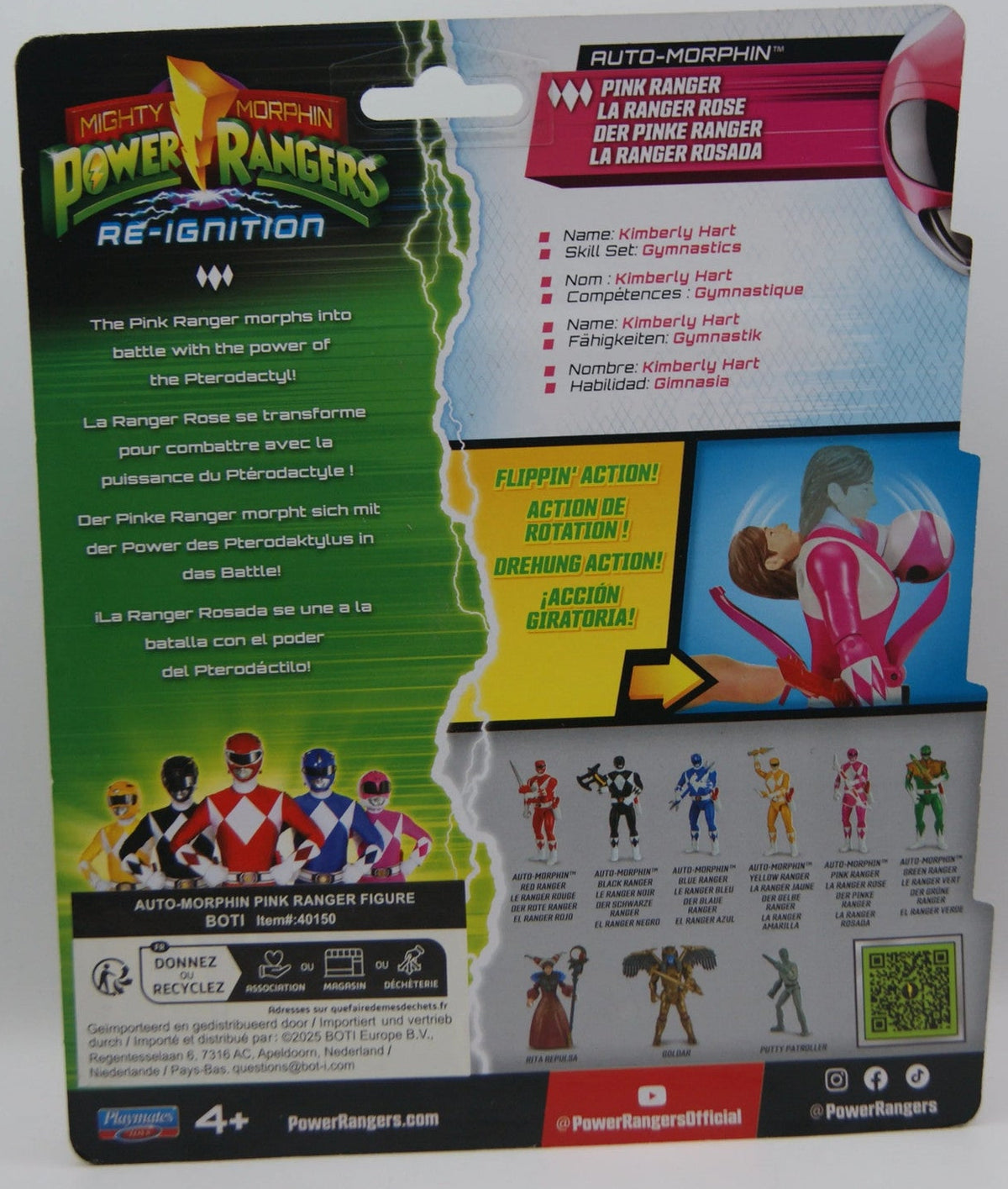 Mighty Morphin Power Rangers Re-Ignition Pink Ranger Auto-Morphin Playmates OVP