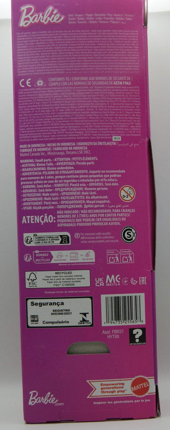 Barbie Fashionistas #230 Puppe blond Metallic Pink Kleid Herz HYT88 OVP