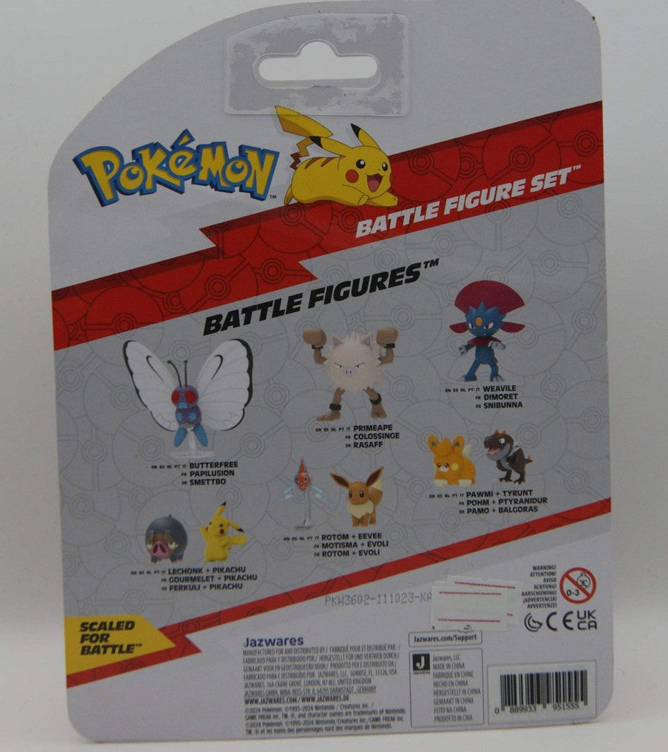 Pokémon Battle Figure Set Fynx Ferkuli Lauchzelot Jazwares 3 Figuren OVP