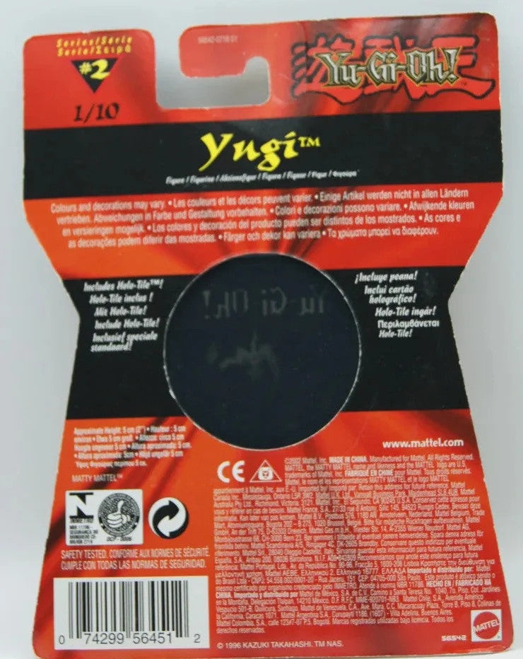 Yu-Gi-Oh! Yugi Mini-Figur Series 2 Mattel 2002 mit Holo-Stein OVP Vintage