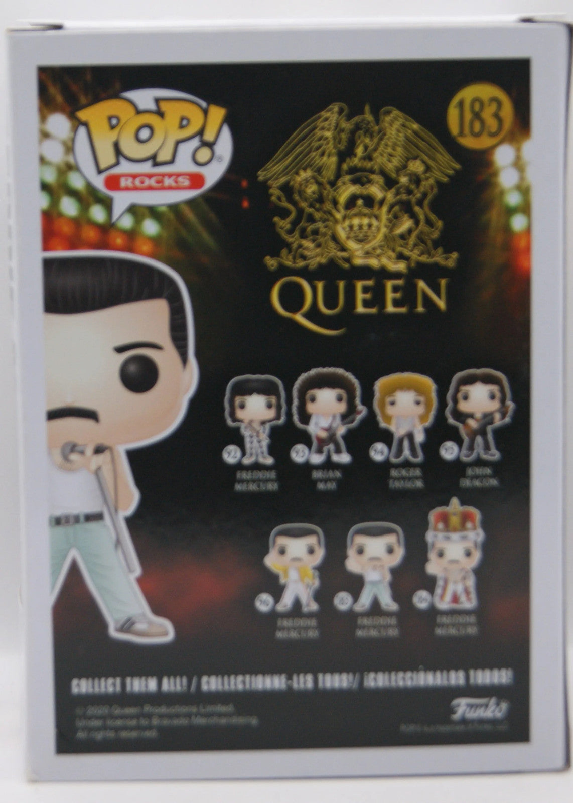 Funko Pop! Rocks Queen Freddie Mercury #183 Wembley 1986 Vinyl Figur OVP