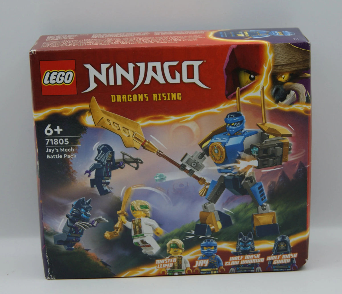 LEGO NINJAGO 71805 Jays Battle Mech 4 Minifiguren Dragons Rising Neu OVP