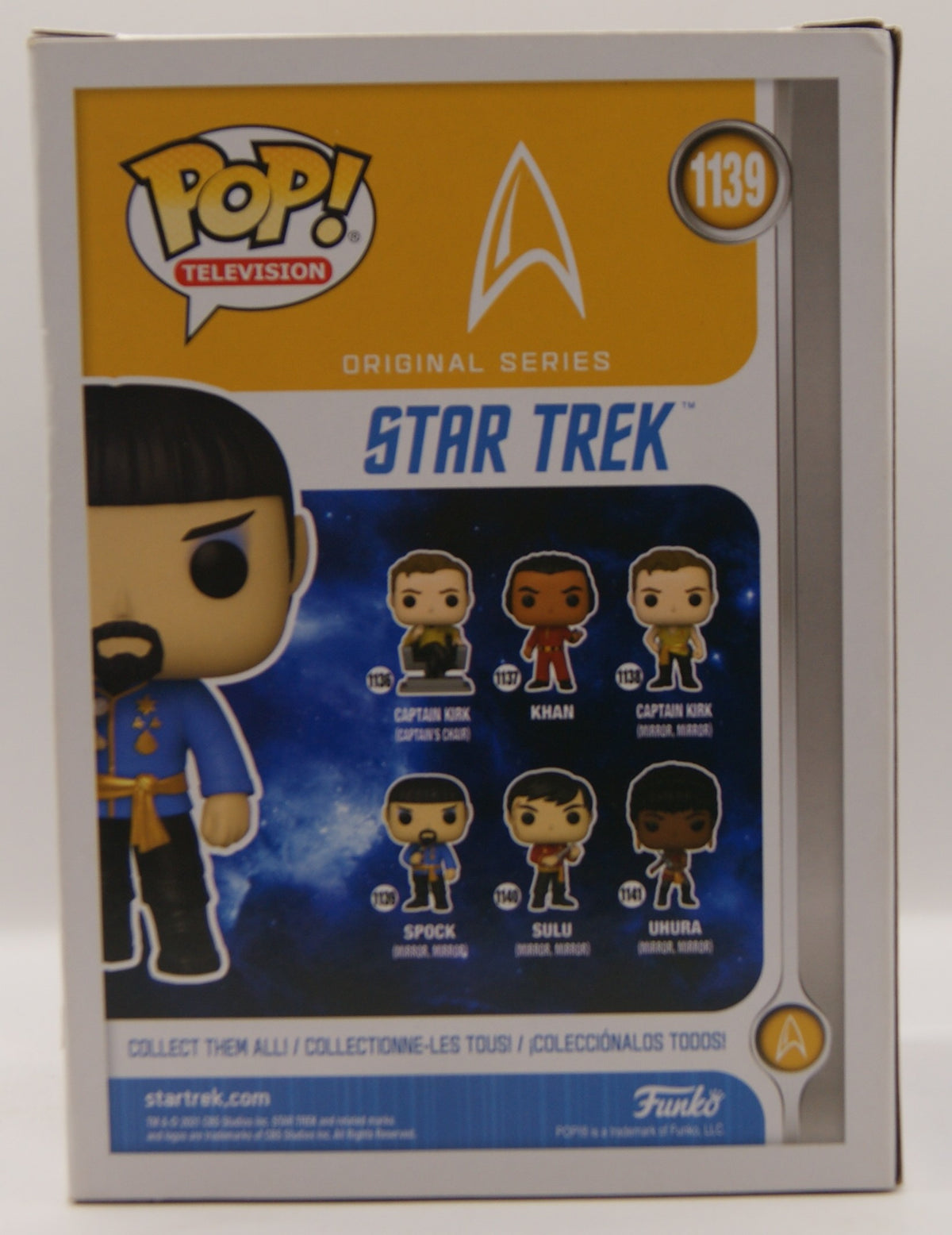 Funko Pop! Television Star Trek Original Series Spock #1139 Mirror Mirror Vinyl Figur OVP