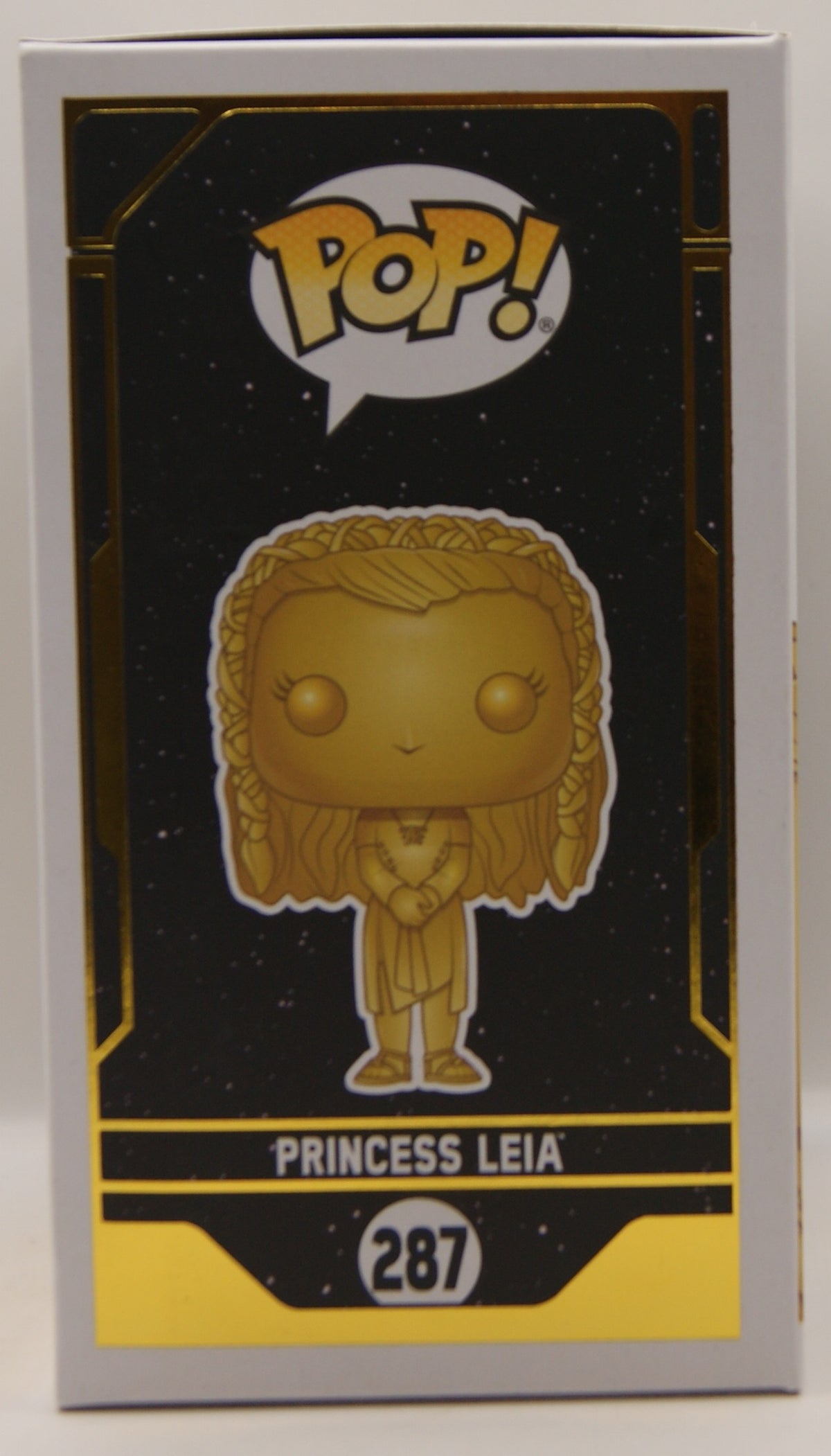Funko Pop! Star Wars Princess Leia #287 Gold Metallic Special Edition Bobble-Head OVP
