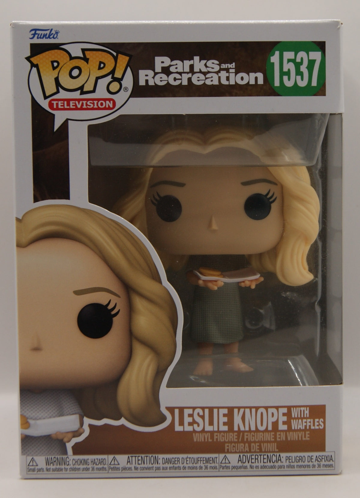 Funko Pop! Television Parks and Recreation Leslie Knope with Waffles #1537 Vinyl Figur OVP
