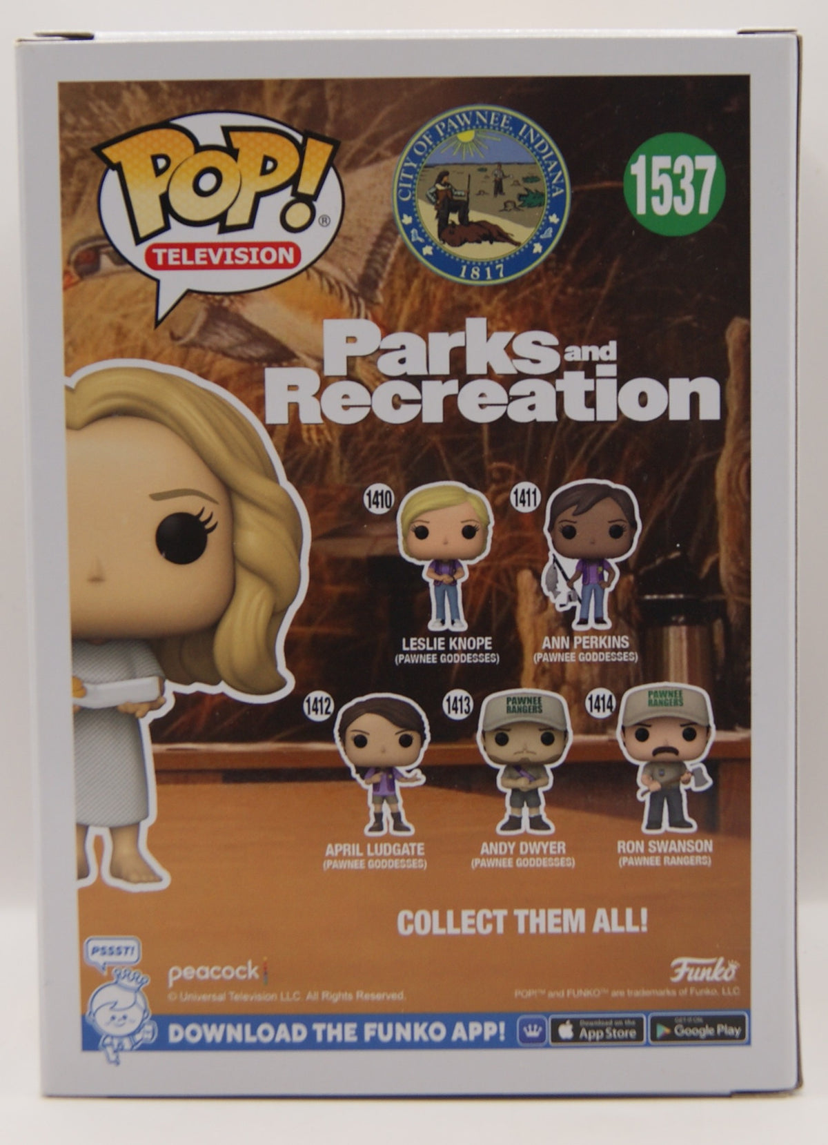 Funko Pop! Television Parks and Recreation Leslie Knope with Waffles #1537 Vinyl Figur OVP