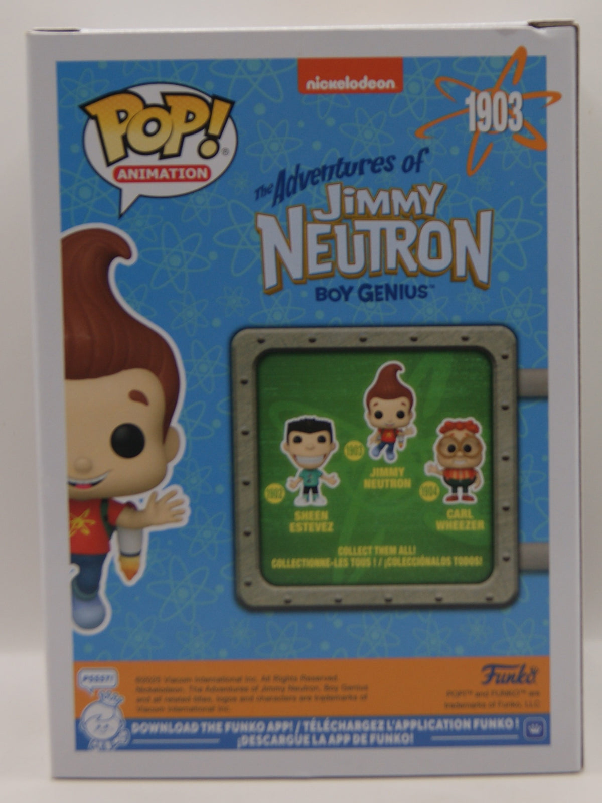 Funko Pop! Animation Jimmy Neutron #1903 Nickelodeon Boy Genius Vinyl Figur OVP