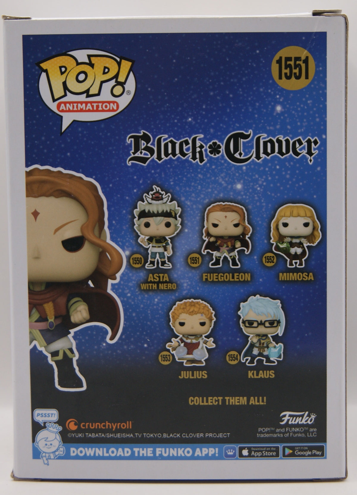 Funko Pop! Animation Black Clover Fuegoleon #1551 Vinyl Figur Anime OVP