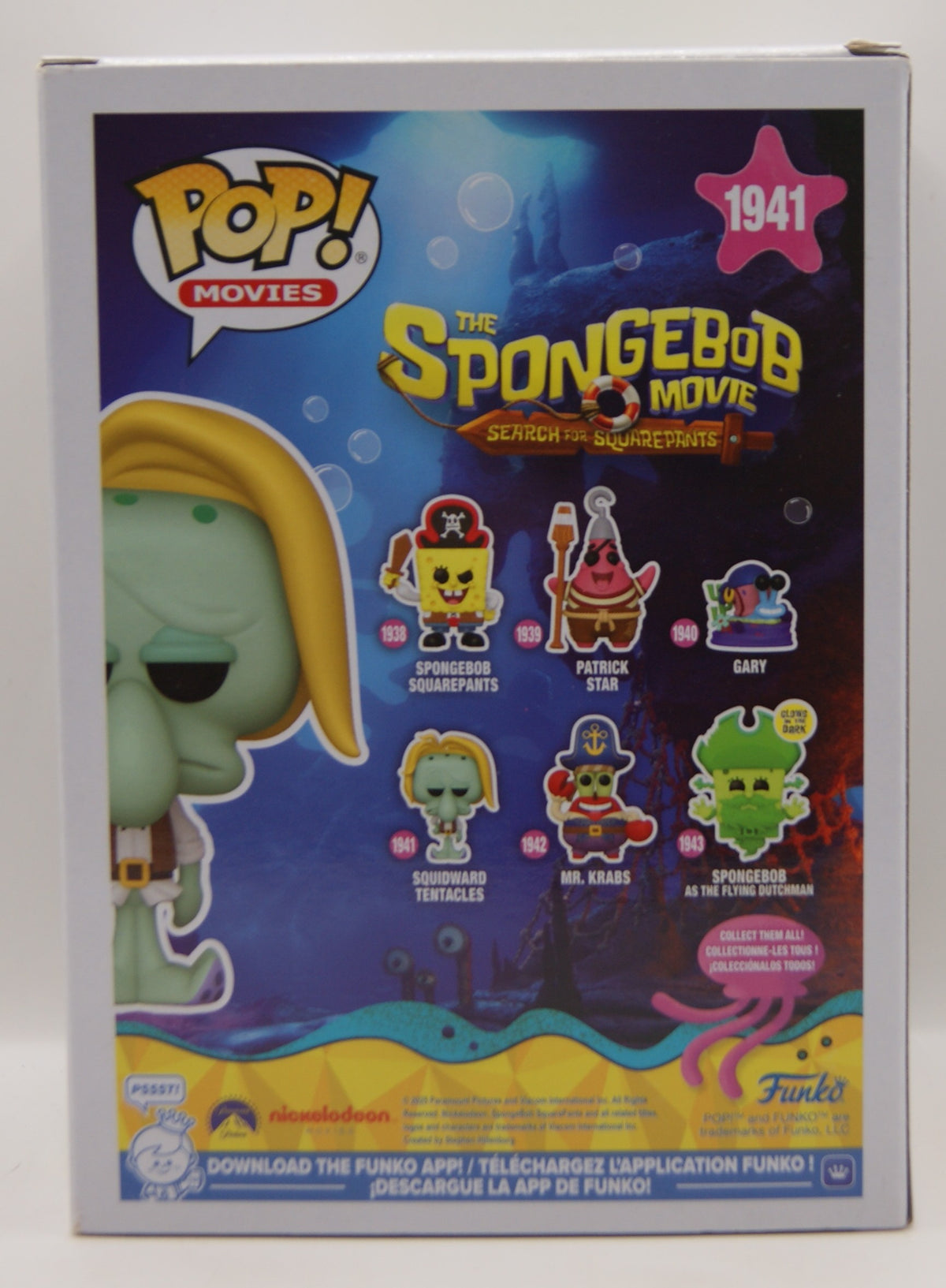 Funko Pop! Movies SpongeBob Squidward Tentacles Pirate #1941 Vinyl Figur OVP