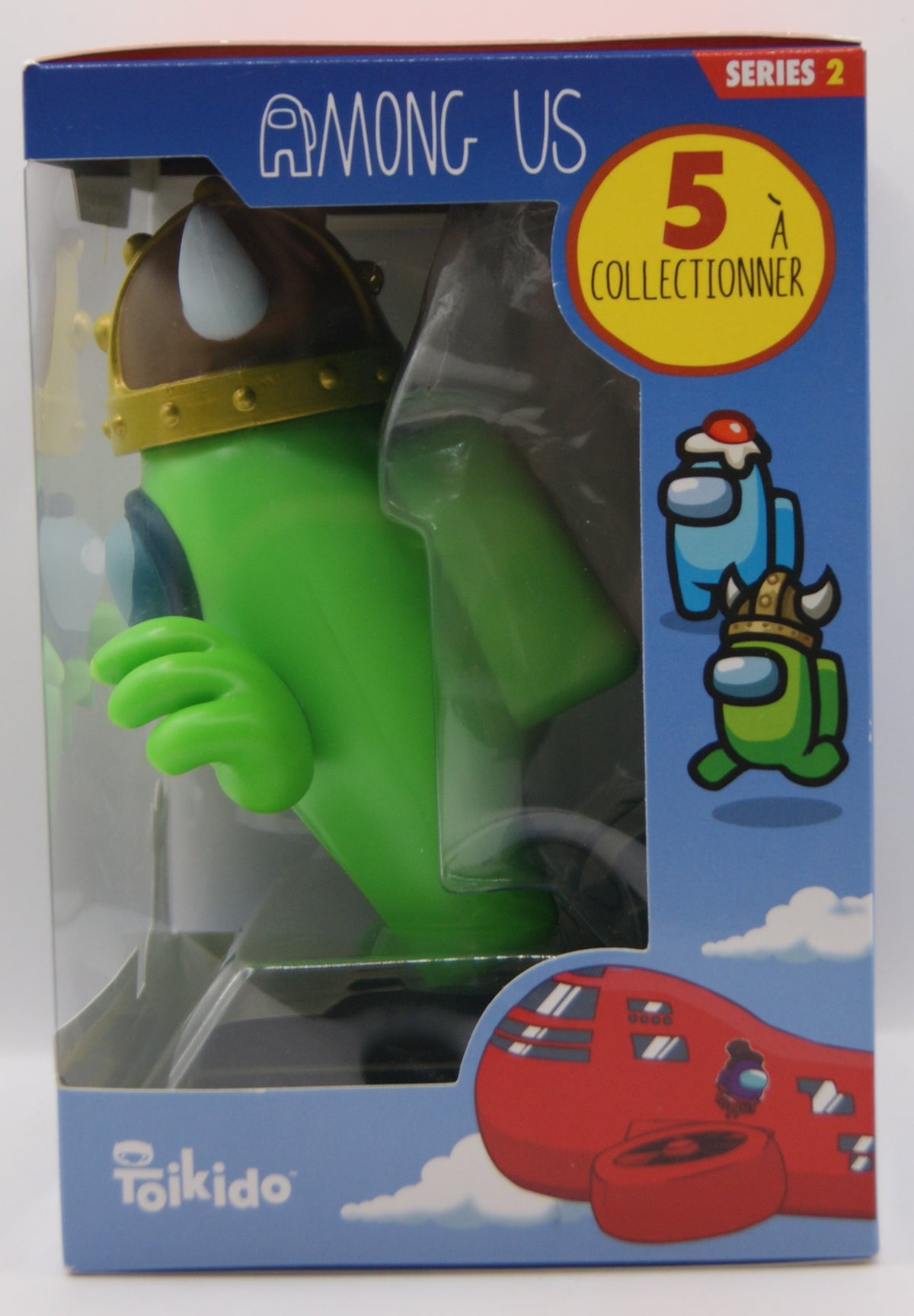 Among Us Series 2 Green Crewmate mit Wikingerhelm – Toikido Sammelfigur OVP