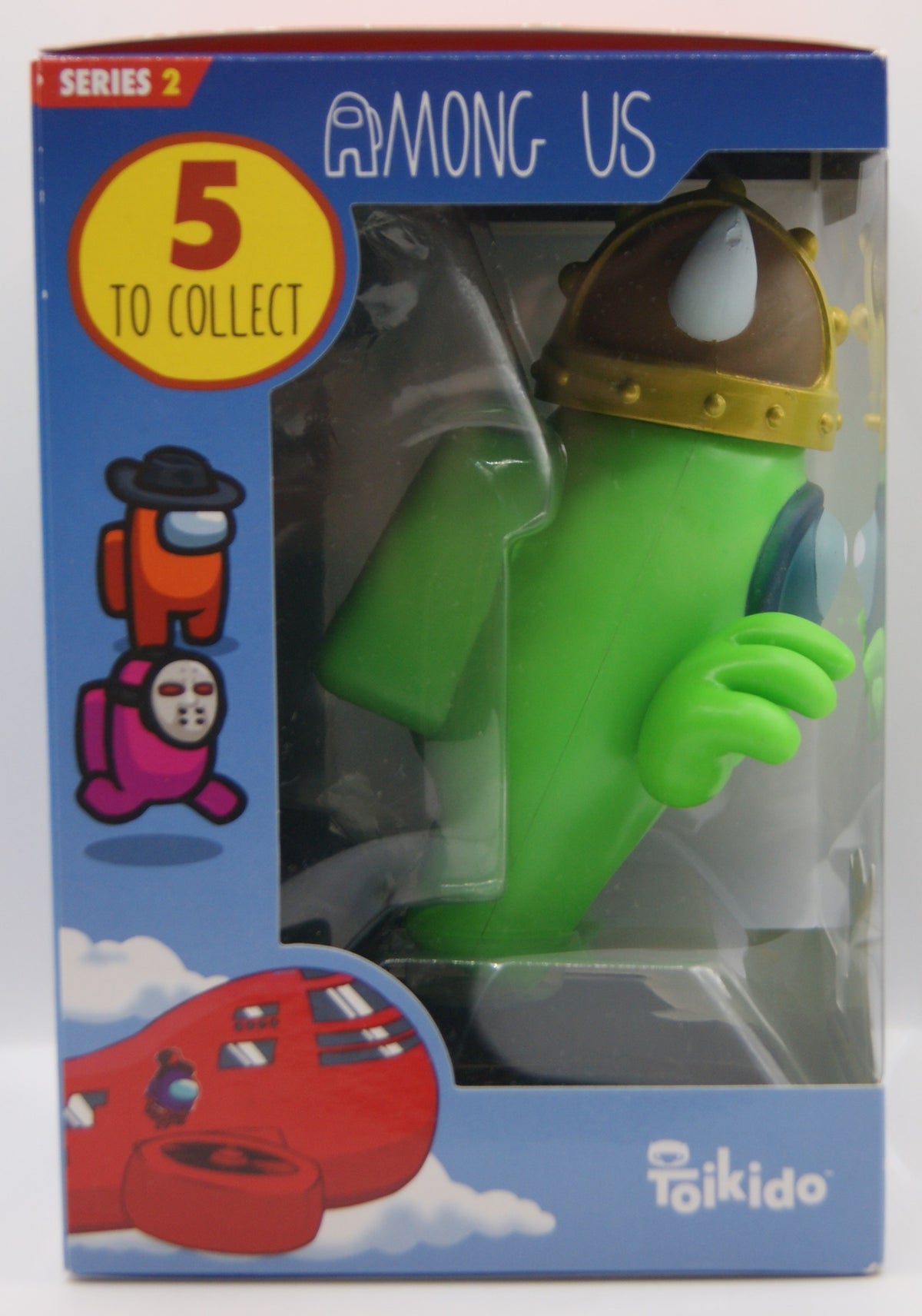 Among Us Series 2 Green Crewmate mit Wikingerhelm – Toikido Sammelfigur OVP