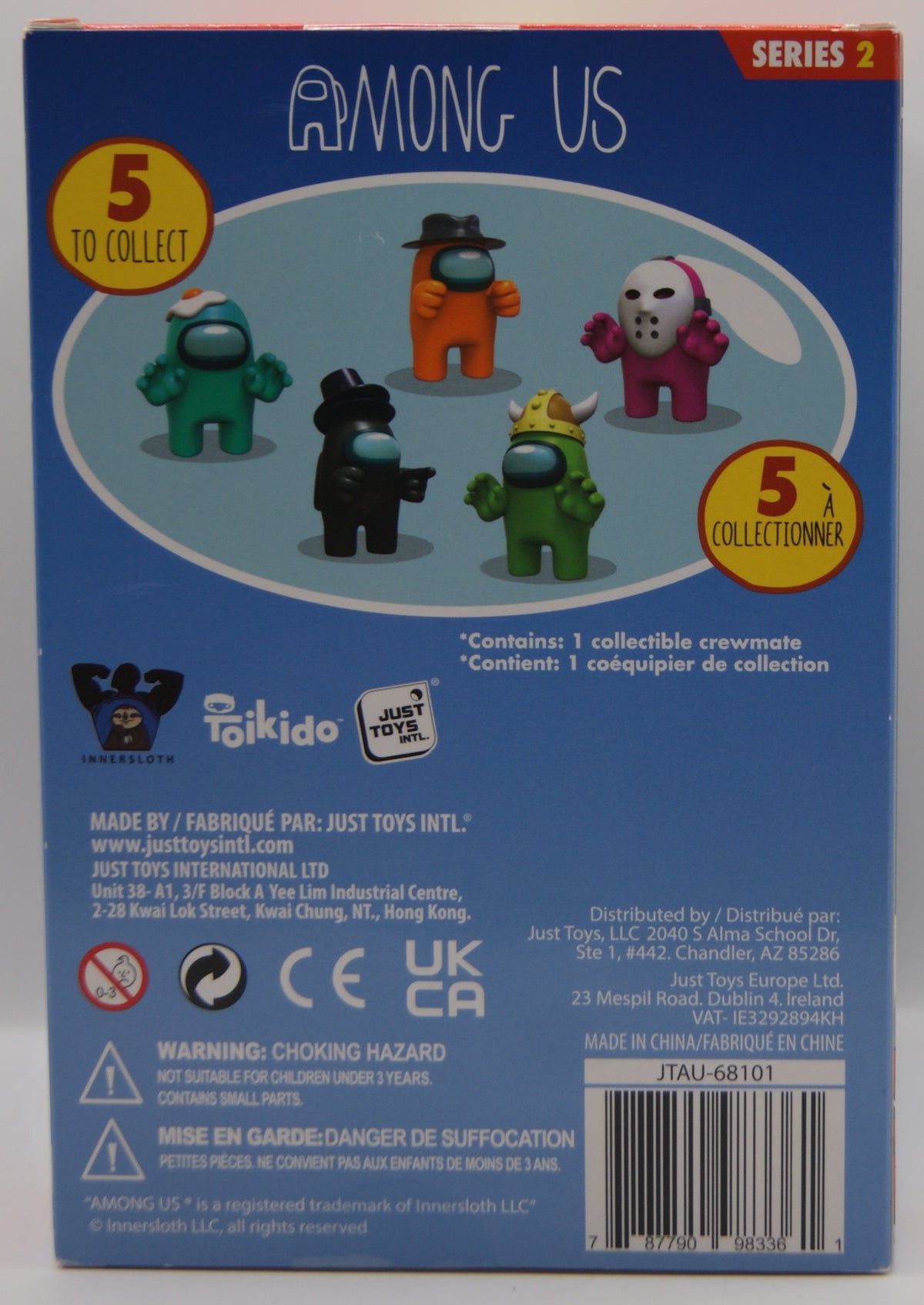 Among Us Series 2 Cyan Crewmate mit Spiegelei-Hut – Toikido Sammelfigur OVP