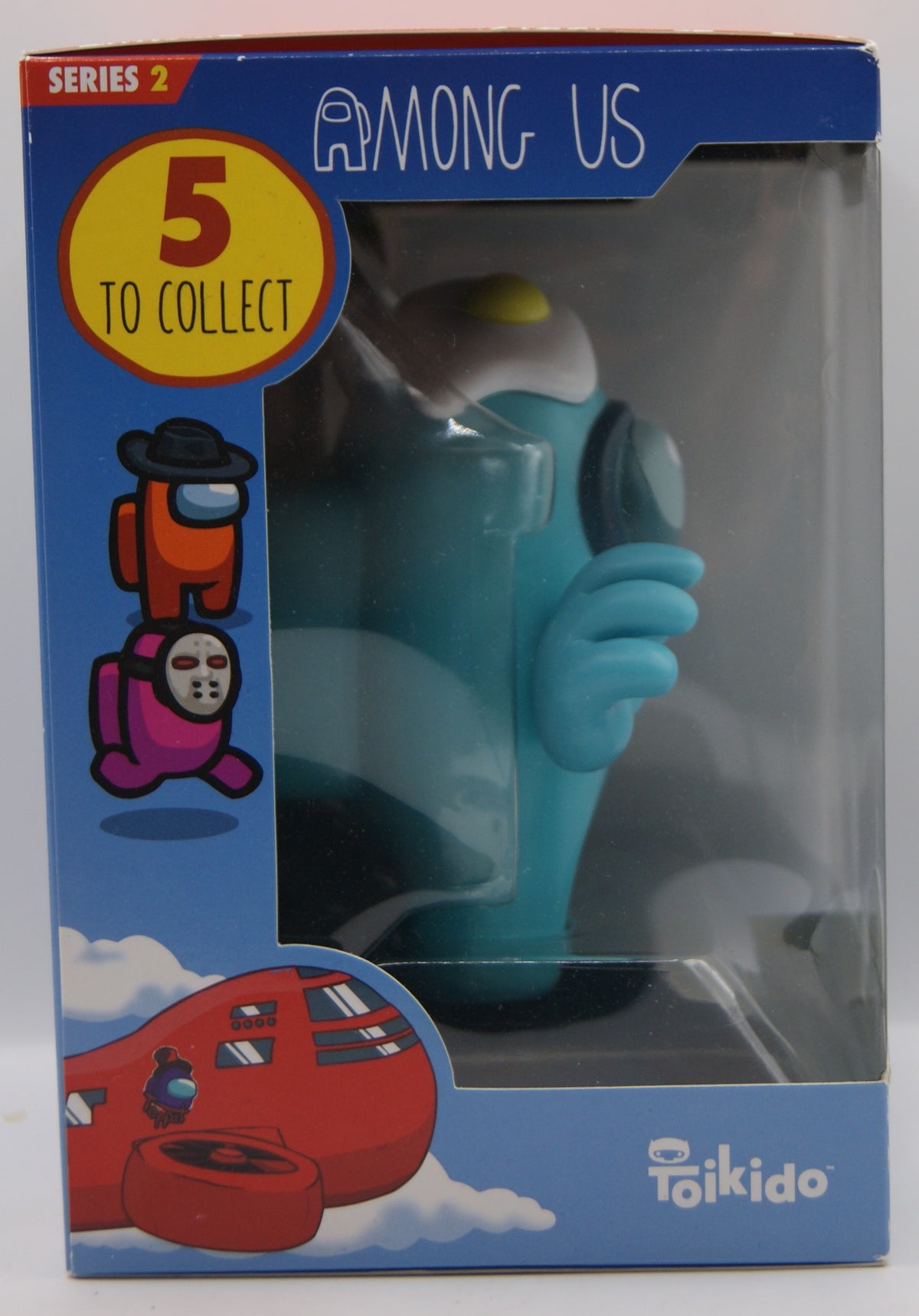 Among Us Series 2 Cyan Crewmate mit Spiegelei-Hut – Toikido Sammelfigur OVP