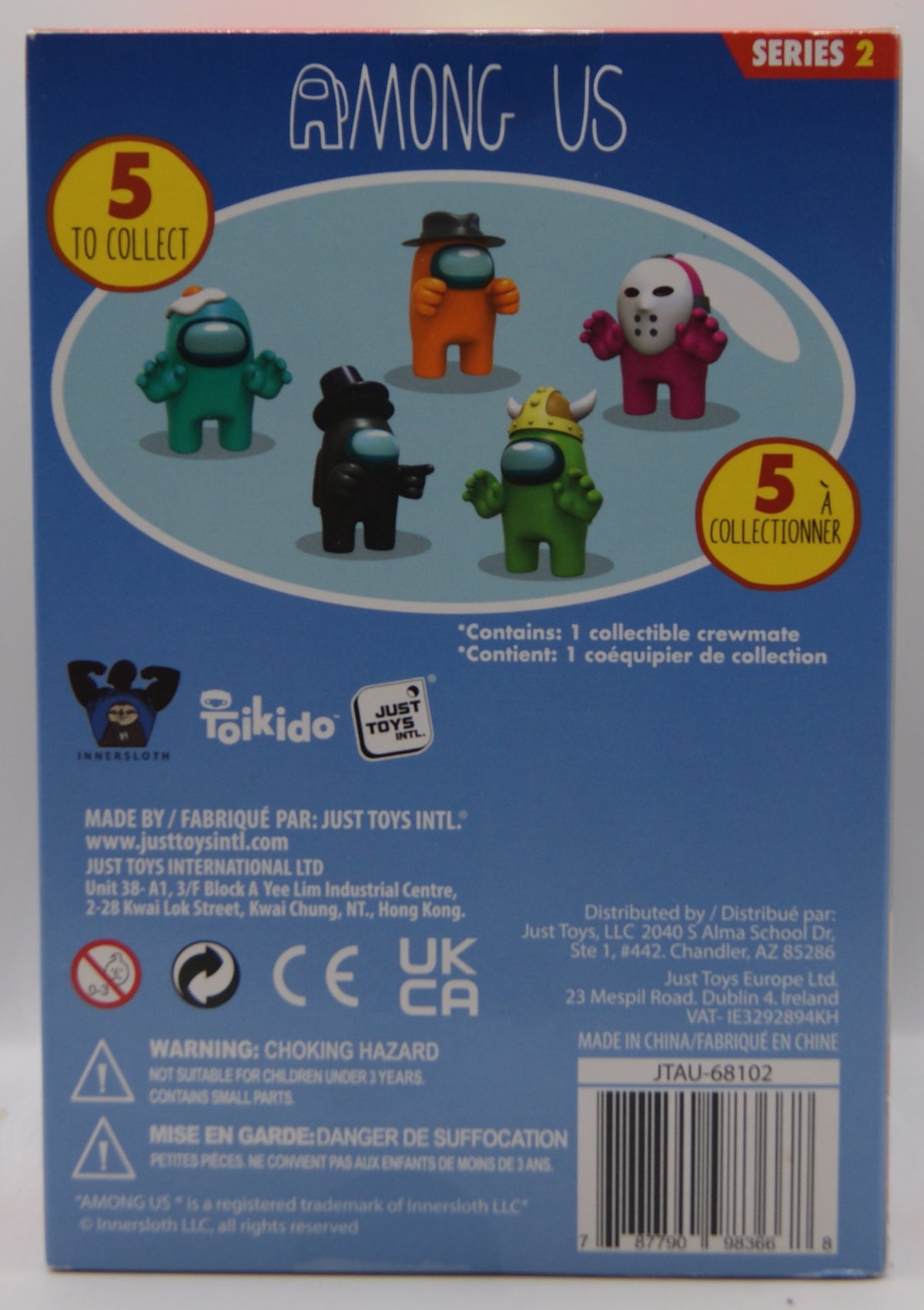 Among Us Series 2 Black Crewmate mit Top Hat – Toikido Sammelfigur OVP