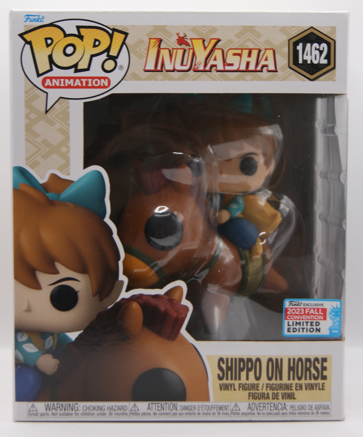 Funko Pop! InuYasha Shippo on Horse #1462 XXL 2023 Fall Convention Limited OVP