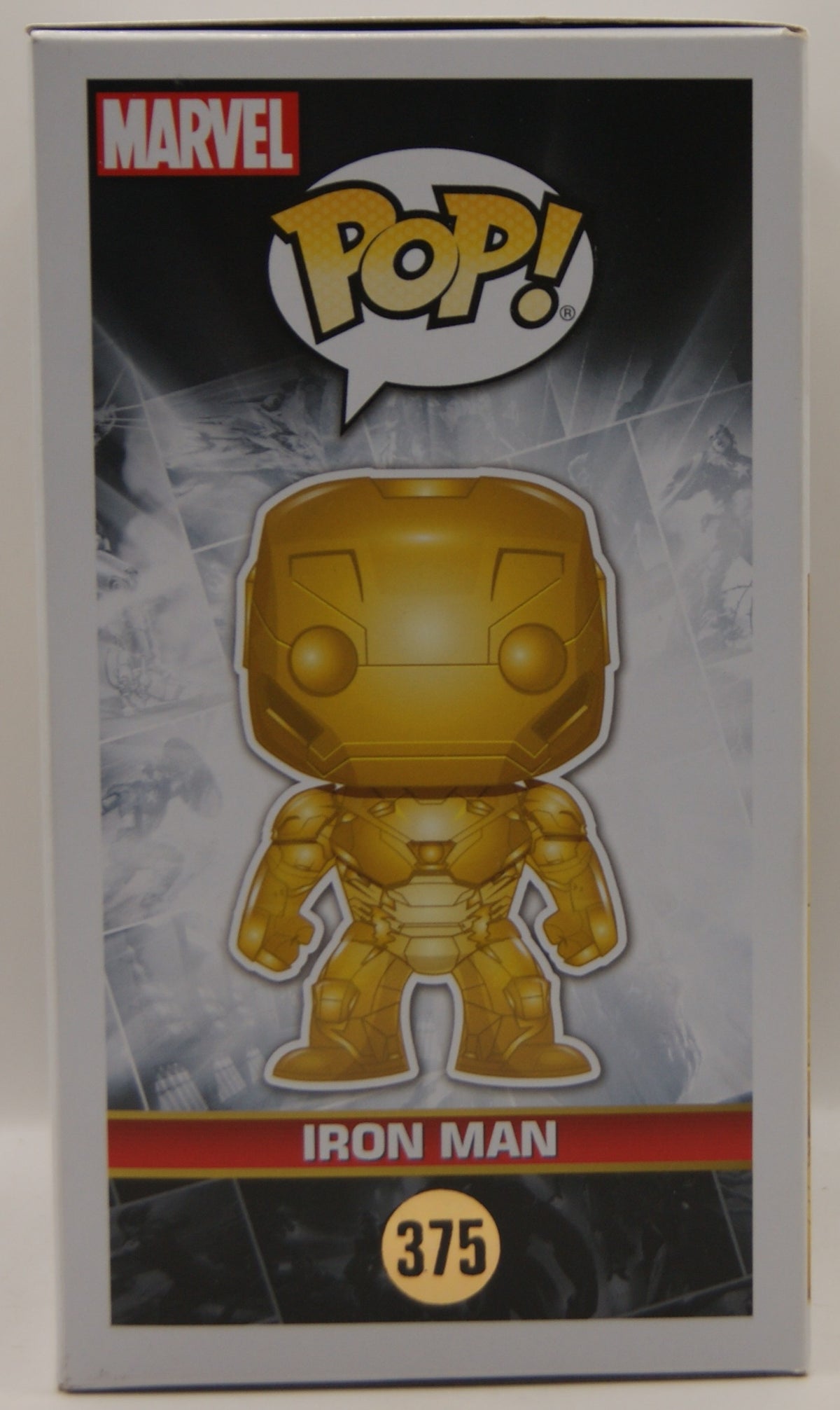 Funko Pop! Marvel Studios Iron Man #375 Gold Chrome First Ten Years Civil War OVP
