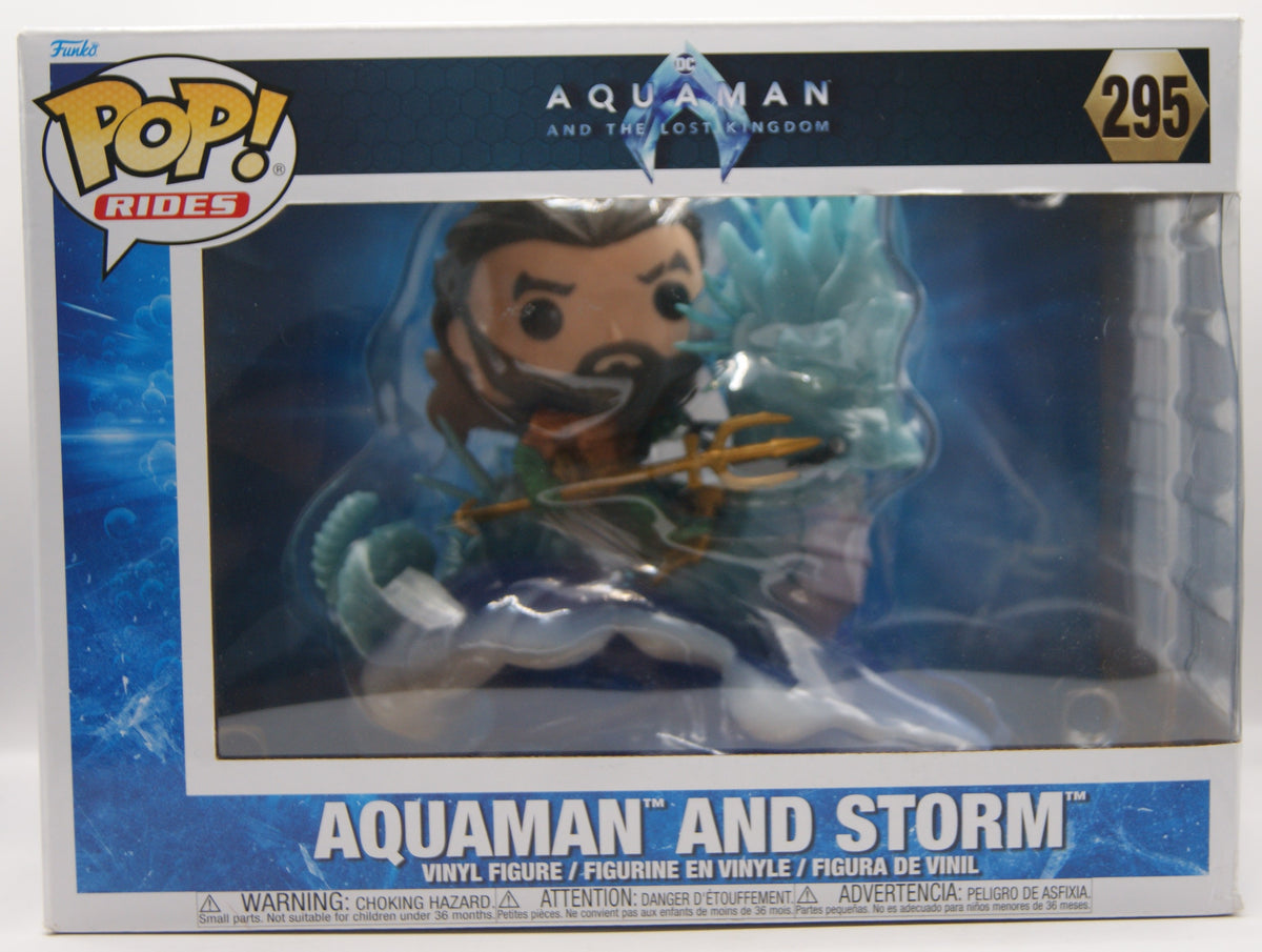Funko Pop! Rides Deluxe 295 Aquaman & Storm XXL ca. 15 cm DC OVP