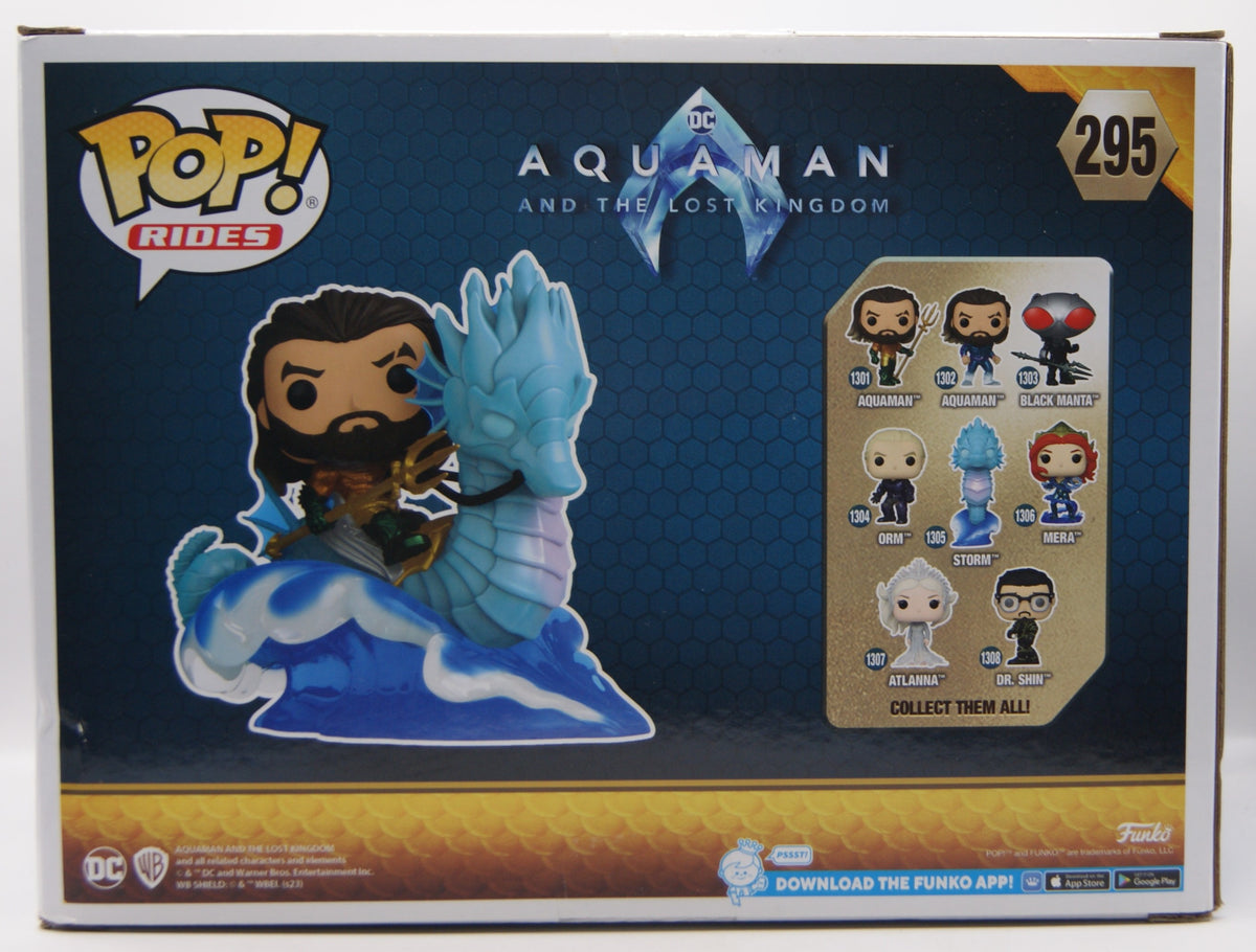 Funko Pop! Rides Deluxe 295 Aquaman & Storm XXL ca. 15 cm DC OVP