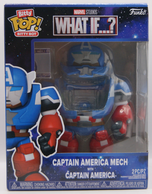 Funko Bitty Pop Bitty Bot Marvel What If Captain America Mech 2er Set OVP