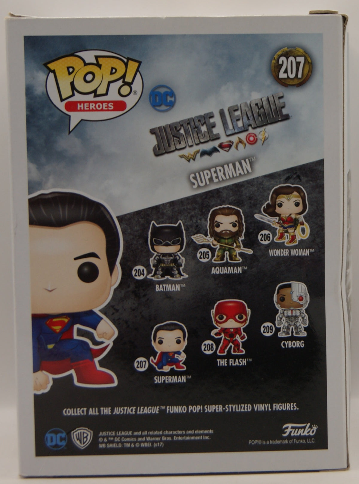 Funko Pop! Heroes DC Justice League Superman #207 Henry Cavill Vinyl Figur OVP