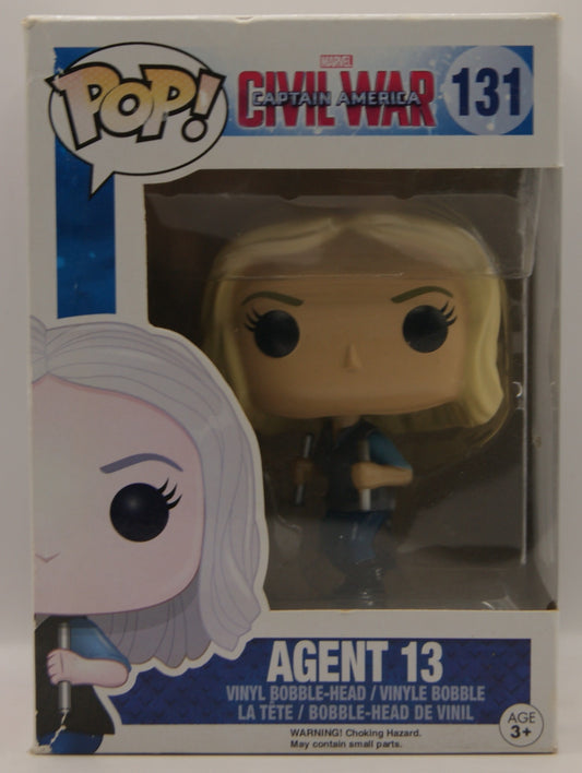 Funko Pop Marvel Captain America Civil War Agent 13 Nr. 131 Bobble-Head OVP