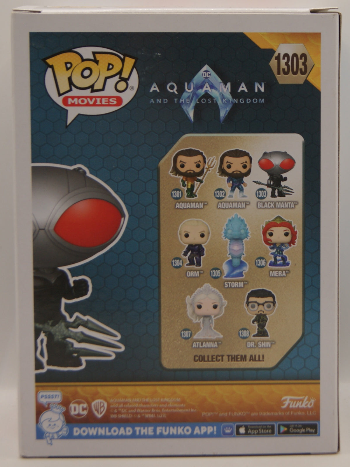 Funko Pop! Movies DC Aquaman and the Lost Kingdom Black Manta #1303 OVP