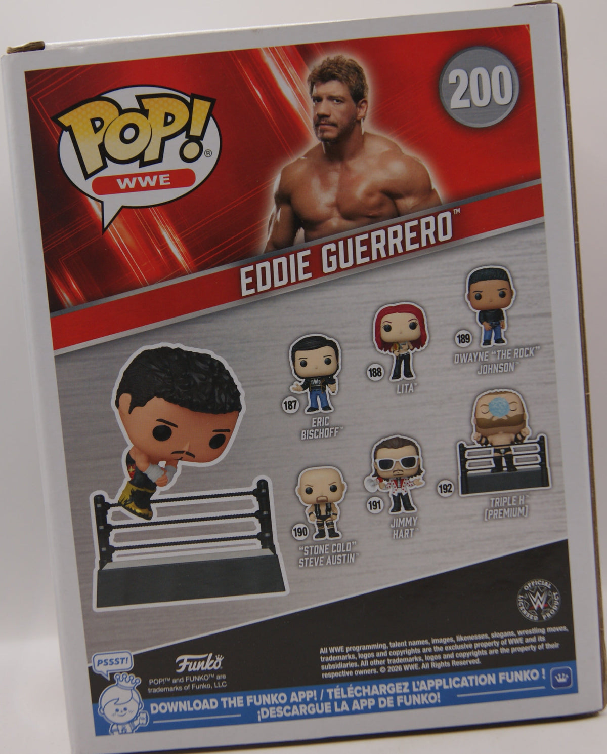 Funko Pop! WWE Eddie Guerrero #200 Frog Splash Premium Wrestling Figur OVP