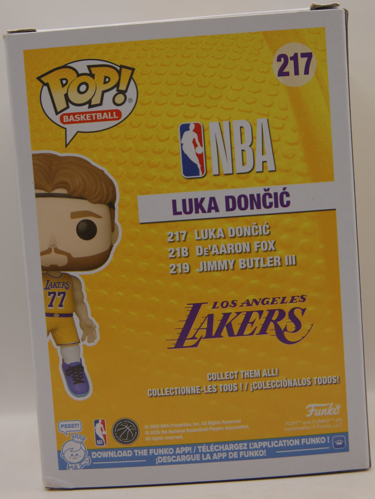 Funko Pop! Basketball Luka Dončić #217 Los Angeles Lakers NBA Vinyl Figur OVP
