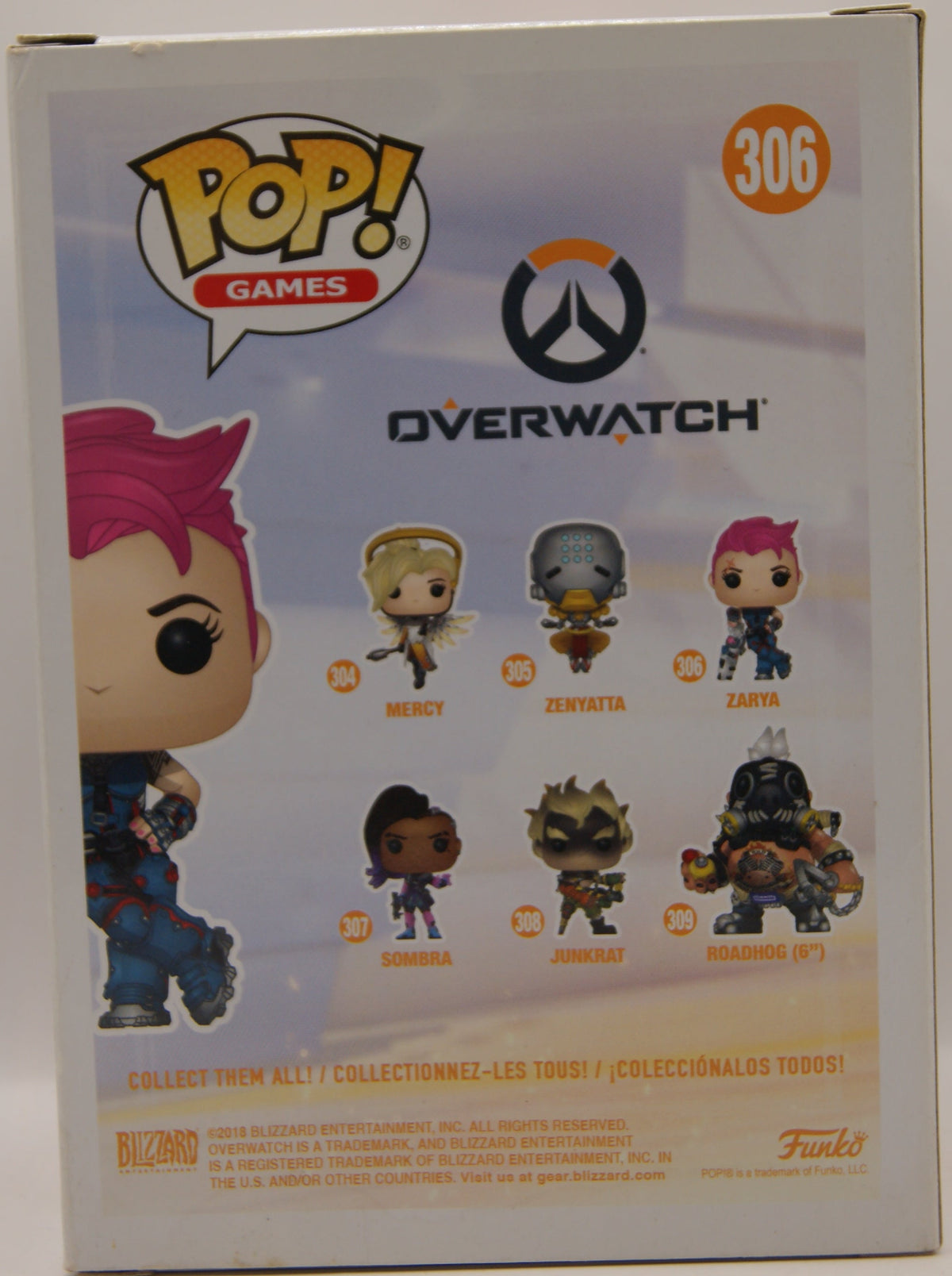 Funko Pop! Games Overwatch Zarya #306 Vinyl Figur 2018 OVP