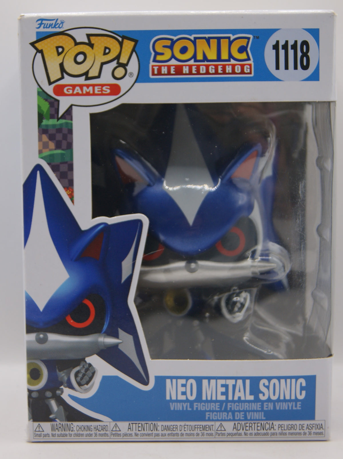 Funko Pop! Games Sonic the Hedgehog Neo Metal Sonic #1118 Metallic OVP