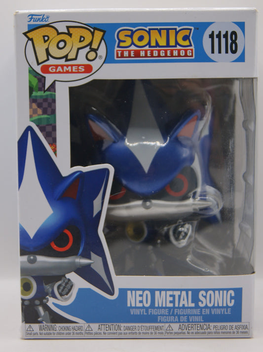Funko Pop! Games Sonic the Hedgehog Neo Metal Sonic #1118 Metallic OVP