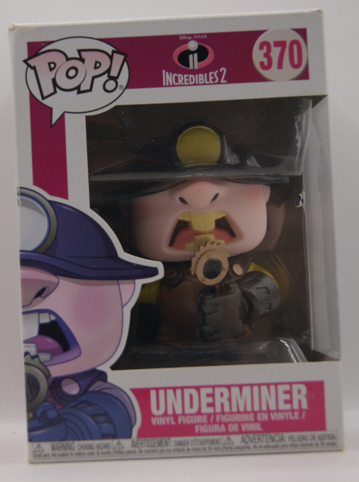 Funko Pop! Disney Pixar Incredibles 2 Underminer #370 Vinyl Figur OVP