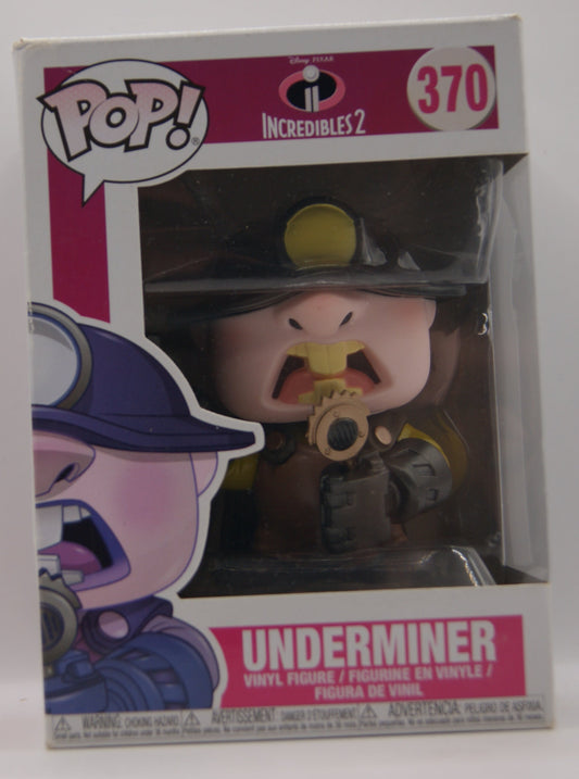 Funko Pop! Disney Pixar Incredibles 2 Underminer #370 Vinyl Figur OVP