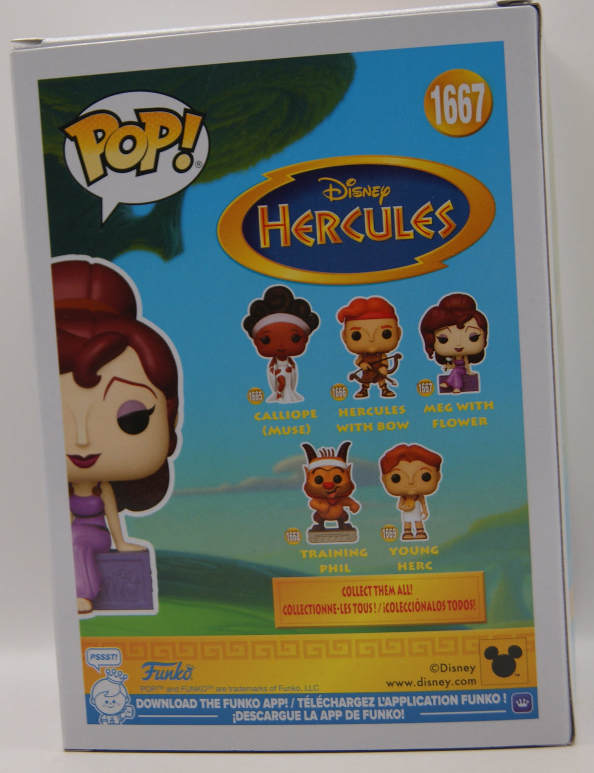 Funko Pop! Disney Hercules Meg with Flower #1667 Megara Vinyl Figur OVP
