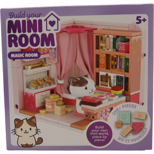 Build Your Mini Room Magic Room 240+ Teile DIY Klemmbausteine Katze Action Neu OVP