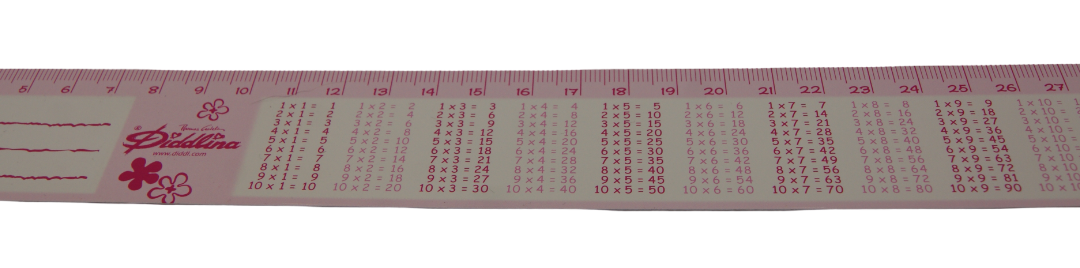 Diddl Maus Lineal 30 cm Wackelbild 1x1 Malfolgen Rückseite Vintage